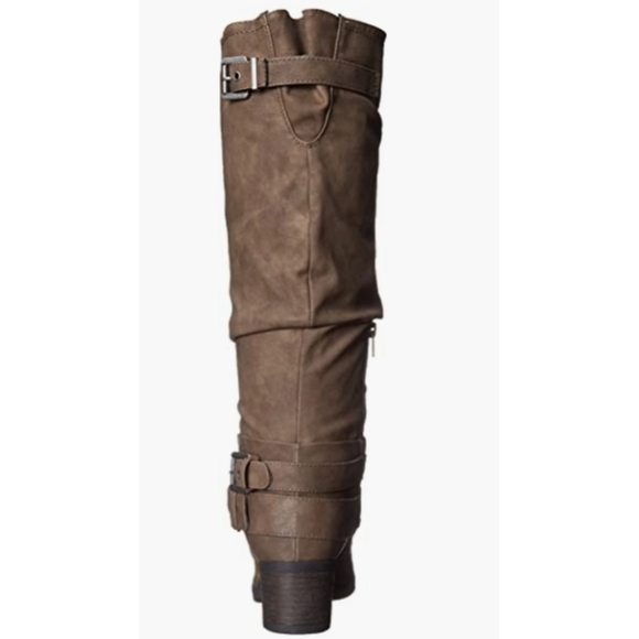 Carlos By Carlos Santana Women's Claudia Wide Calf Motorcycle Boot, Black, 7 M U - Picture 3 of 11